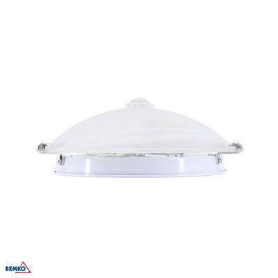 PLAFONIERA TAZAN Z CZUJ. PODCZER. 2X40W E27 IP20 FI-40 SZKŁO+STAL C38-ST78-240G-PIR BEMKO (C38-ST78-240G-PIR)